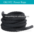 Black high strength battle rope,outdoor training rope